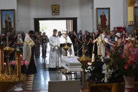 Ceremony in the Anastasia Kovalova in the Holy Protection Cathedral
