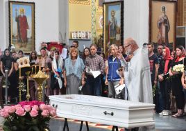 Ceremony in the Anastasia Kovalova in the Holy Protection Cathedral