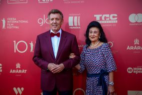 Sergey Kivalov with his wife Natalia