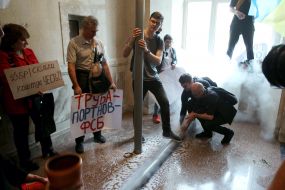 The protesters