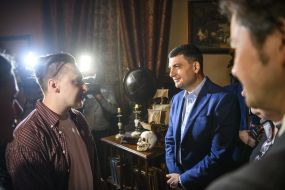 Roman Perfilyev, Volodymyr Groysman and Yevhen Nyshchuk