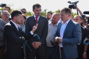 Vladimir Zelensky, Alexey Goncharuk, Andriy Ivko