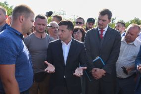 Vladimir Zelensky and Alexey Goncharuk