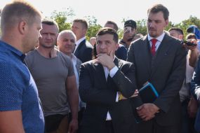Vladimir Zelensky and Alexey Goncharuk