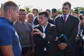 Vladimir Zelensky and Alexey Goncharuk
