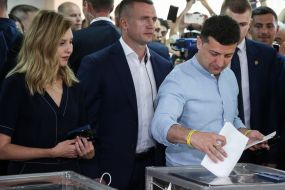 Vladimir Zelensky and Elena Zelensky