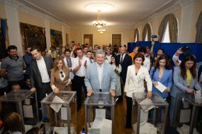 Petro Poroshenko and Marina Poroshenko