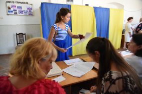 Избирательный участок в Сокале