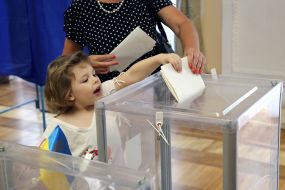 The polling station in Kiev