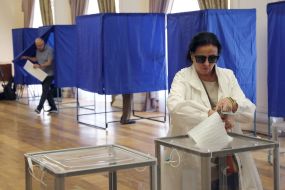 The polling station in Kiev