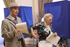 The polling station in Kiev