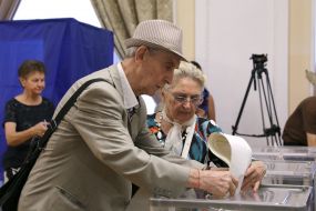 The polling station in Kiev