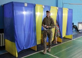 Избирательный участок в Авдеевке