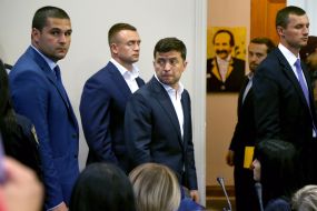 Vladimir Zelensky and Sergei Knyazev