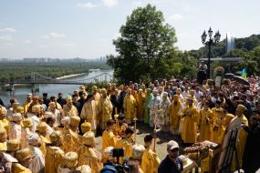 Участники торжественного молебна