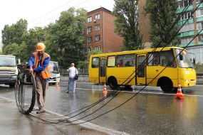 Последствия сильного ливня в Киеве