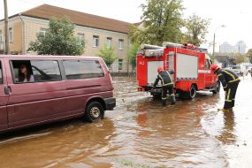 Последствия сильного ливня в Киеве