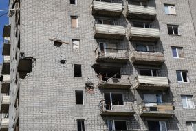 Destroyed by shelling the house