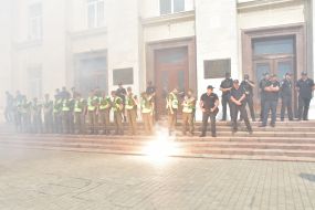 Action to mark the anniversary of the attack on Kateryna Handzyuk