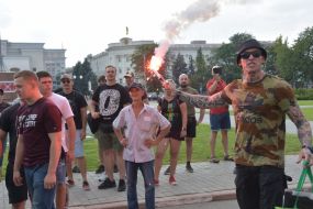 Action to mark the anniversary of the attack on Kateryna Handzyuk