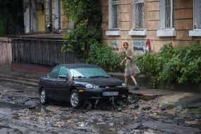 Наслідки сильної зливи в Одесі