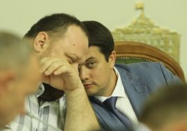 Руслан Стефанчук и Дмитрий Разумков