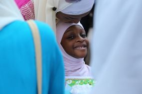 Muslim women in hijabs