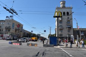 Preparatory work for the repair of storm sewers