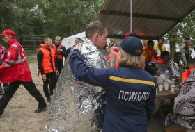 Training of emergency services of Kyiv on the Dnipro