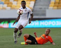 Playing moment of the match