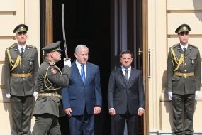Meeting of Vladimir Zelensky and Binyamin Netanyahu