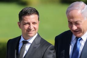 Meeting of Vladimir Zelensky and Binyamin Netanyahu