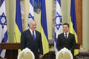 Meeting of Vladimir Zelensky and Binyamin Netanyahu