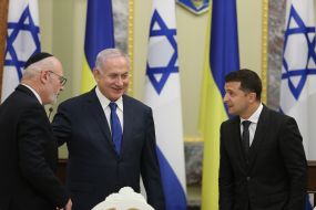 Meeting of Vladimir Zelensky and Binyamin Netanyahu