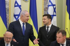 Meeting of Vladimir Zelensky and Binyamin Netanyahu