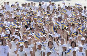 Participants of festive events on the occasion of Independence Day of Ukraine