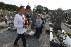 Andrey Sadovy at the Lychakiv Cemetery