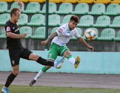 Playing moment of the match