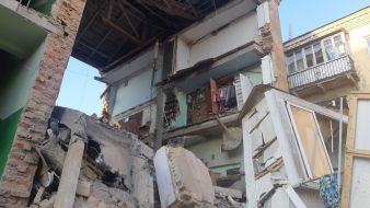 Ликвидация последствий обрушения жилого дома в Дрогобыче