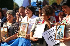 The action near the Russian Embassy on the eve of Day of memory of defenders of Ukraine