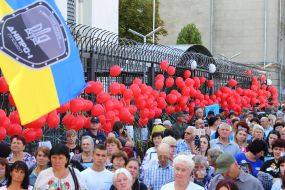 The action near the Russian Embassy on the eve of Day of memory of defenders of Ukraine