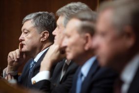 Petro Poroshenko, Viktor Yushchenko and Leonid Kuchma