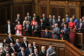 Ministers in a government box