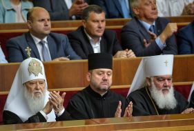 Patriarch Filaret and Metropolitan Macarius