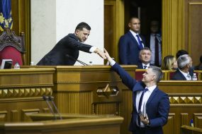 Владимир Зеленский и Вадим Пристайко