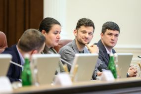 Oksana Markarova, Dmitry Dubilet and Mikhail Fedorov