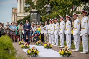 Odessa Mayor Gennady Trukhanov Opens New Stars on the Walk of Stars