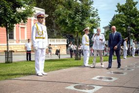 Odessa Mayor Gennady Trukhanov Opens New Stars on the Walk of Stars