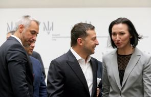 Руслан Рябошапка, Елена Танасевич, Владимир Зеленский