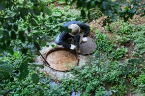 Очитска забитого каналізаційного колектора